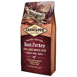 Carnilove Duck and Turkey Large Breed Cats - Muscles ,Bones, Joints 6kg