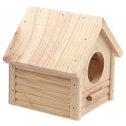 Domček SMALL ANIMAL Búdka drevený 12 x 12 x 13,5 cm