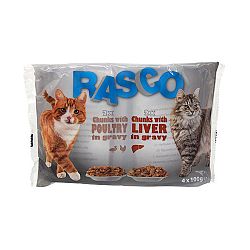 Kapsicka Rasco Cat Multipack hydina a pecen 4x100g