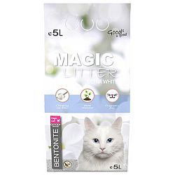 Magic Litter podstielka pre mačky Bentonite Ultra White 5 l