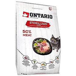 Ontario cat sterilised jahňa 2 kg