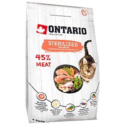 Ontario cat sterilised losos 0,4kg