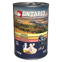 ONTARIO konz.Puppy Chicken, Rice and Linseed Oil 400g