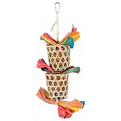 Trixie hračka závesná pre vtáky natural košíčky 35 cm